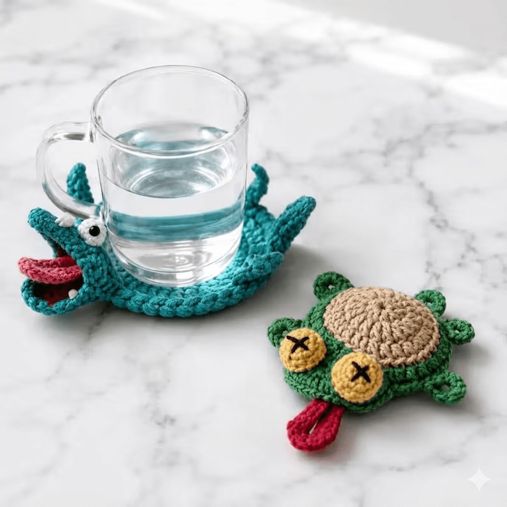22-in-1 Animal Crochet Coaster Patterns - My Store