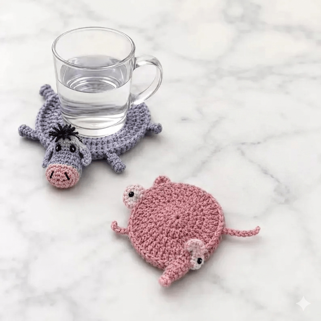 22-in-1 Animal Crochet Coaster Patterns - My Store