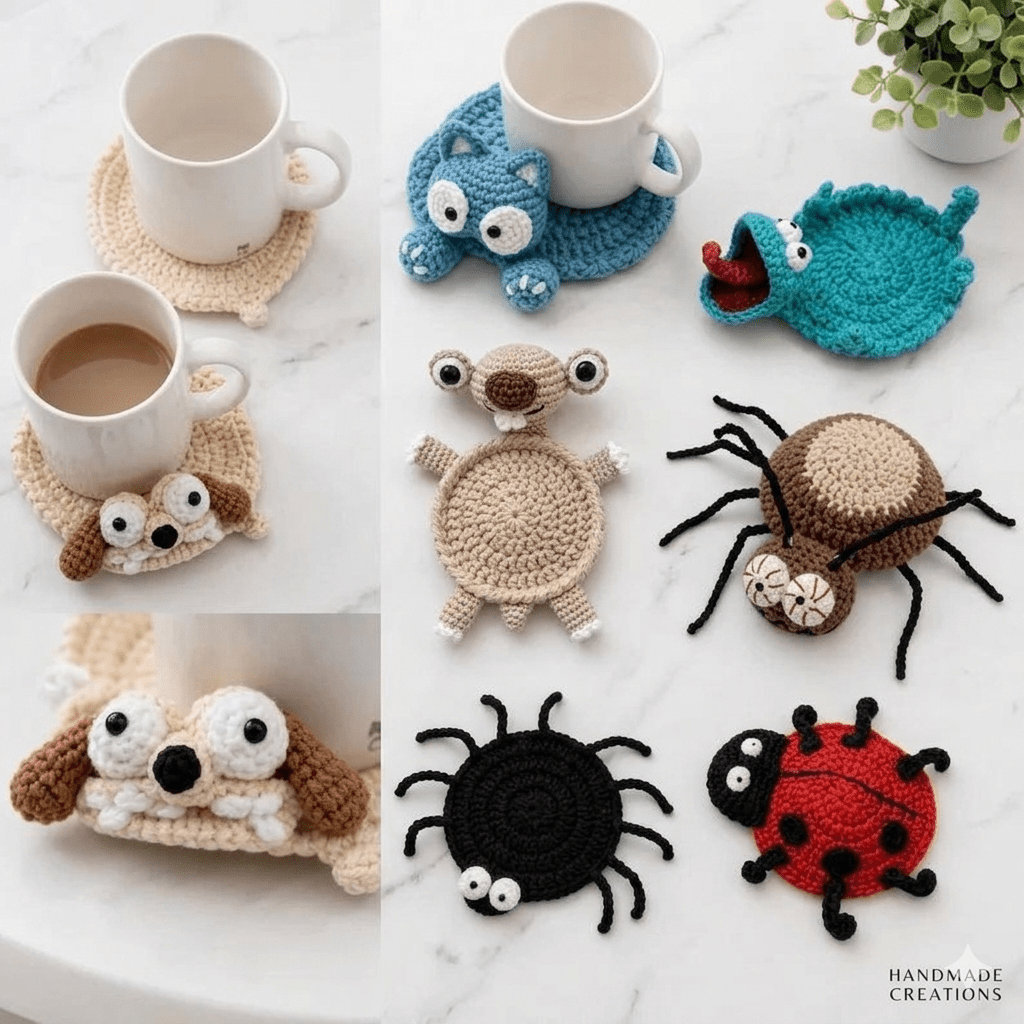 22-in-1 Animal Crochet Coaster Patterns - My Store